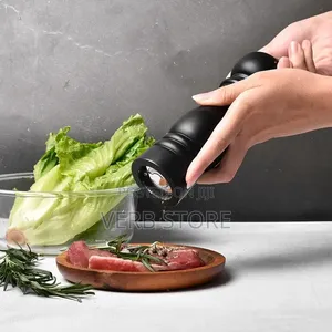 6 Inch Wood Pepper Grinder Mill Adjustable Stainless Steel Grinder*