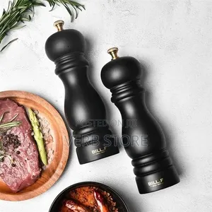 6 Inch Wood Pepper Grinder Mill Adjustable Stainless Steel Grinder*