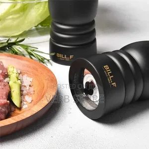 6 Inch Wood Pepper Grinder Mill Adjustable Stainless Steel Grinder*