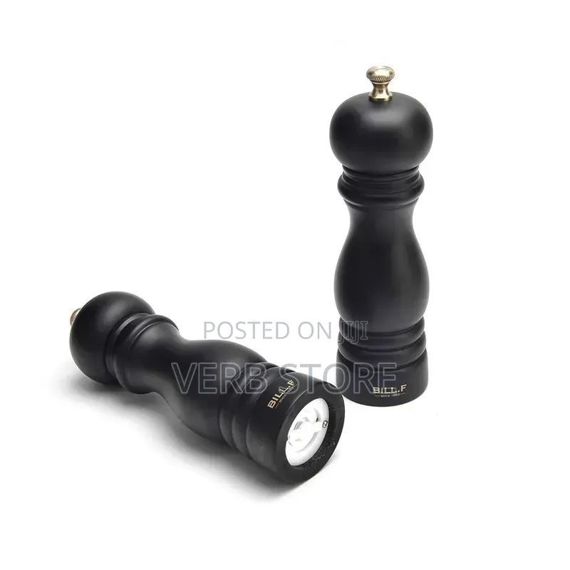 6 Inch Wood Pepper Grinder Mill Adjustable Stainless Steel Grinder*