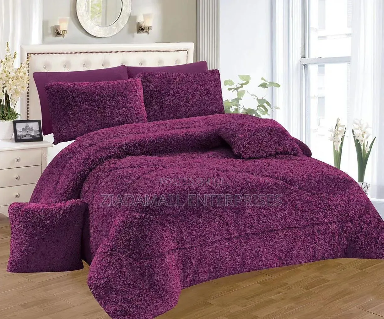 Fluffy Duvet Fluffy Duvet Set,4 Pillow Cases,1 Bedsheet and 1 Duvet
