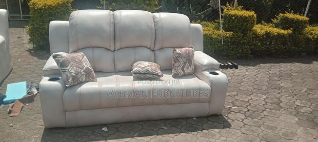 White Semi Recliner Seat