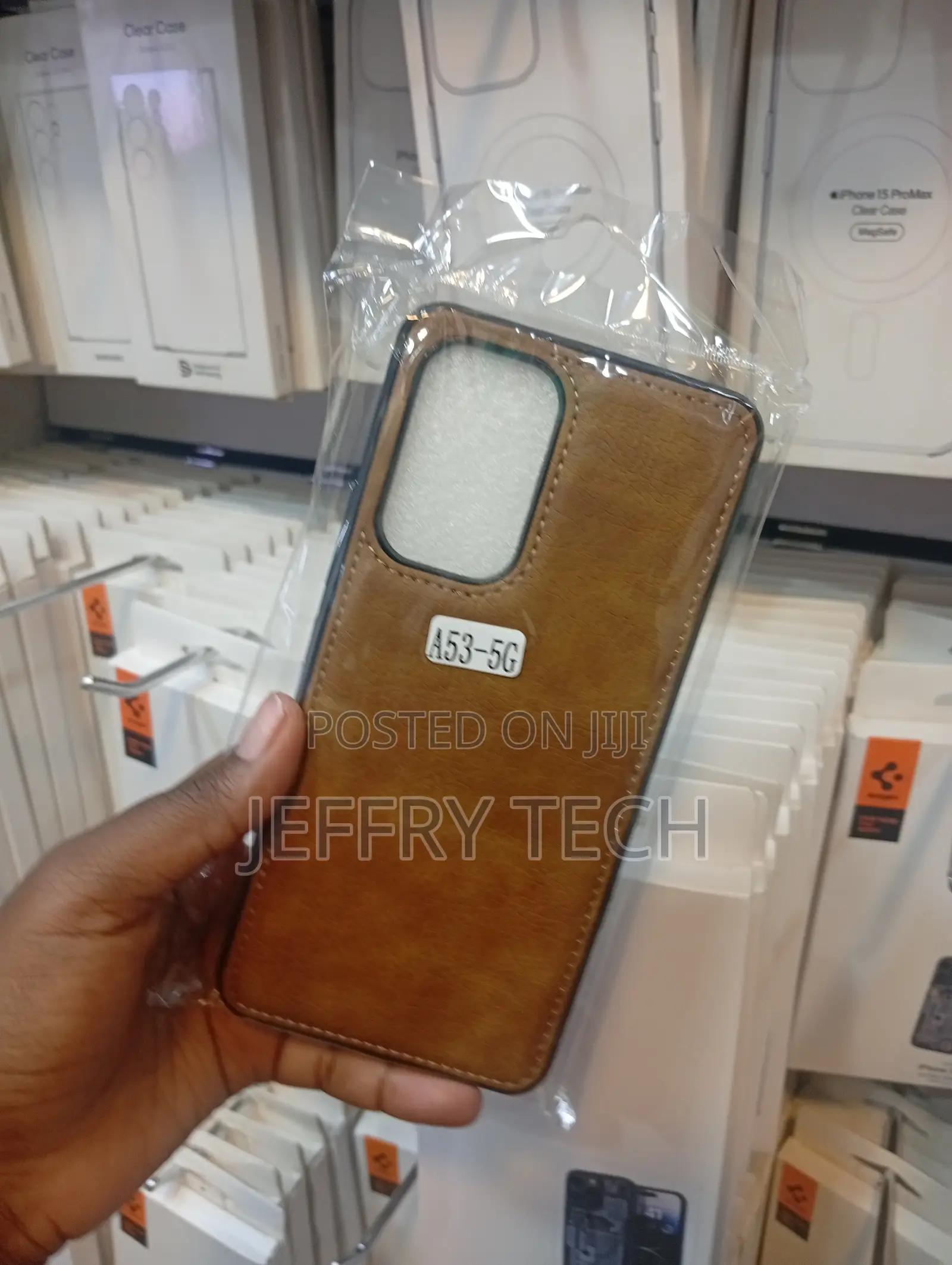 Samsung Galaxy A53 Brown Leather, , Anti-Slip, Scratch Resistant Case