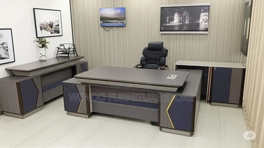 Office Desk; 2.4 Meters Executive High Office Desk