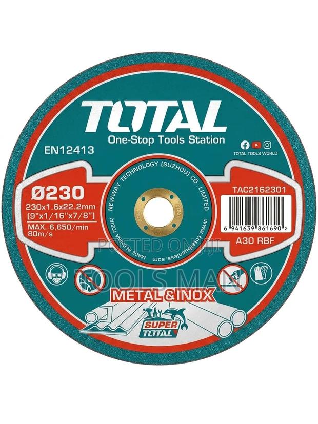 Total 9 Inch Metal Inox Cutting Disc - 230mm X 1.6mm.