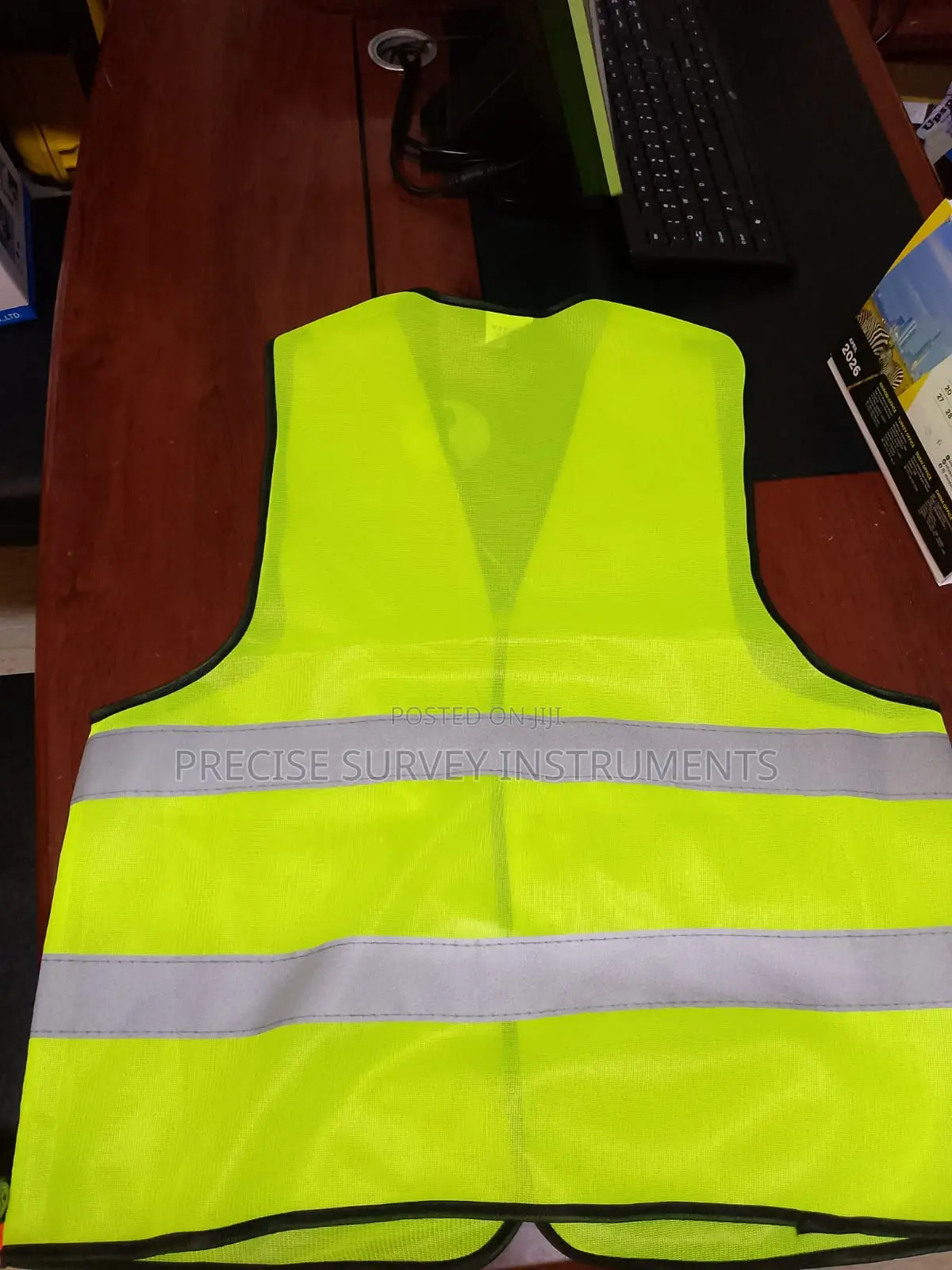 Fluorescent Reflective Safety Bib Without Pockets