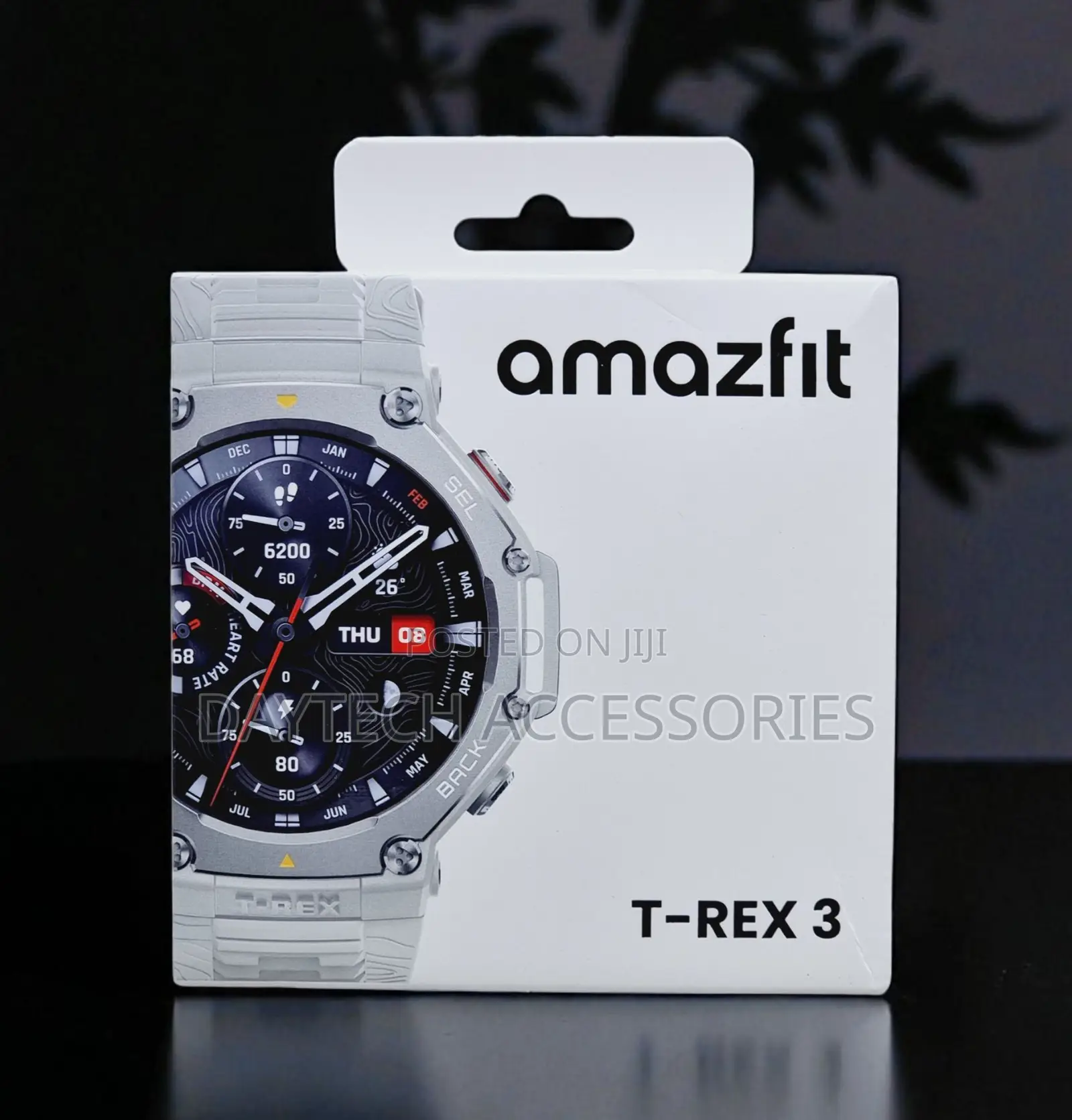 This Is a Amazfit T-Rex 3 Rugged Smartwatch in Haze Gray.