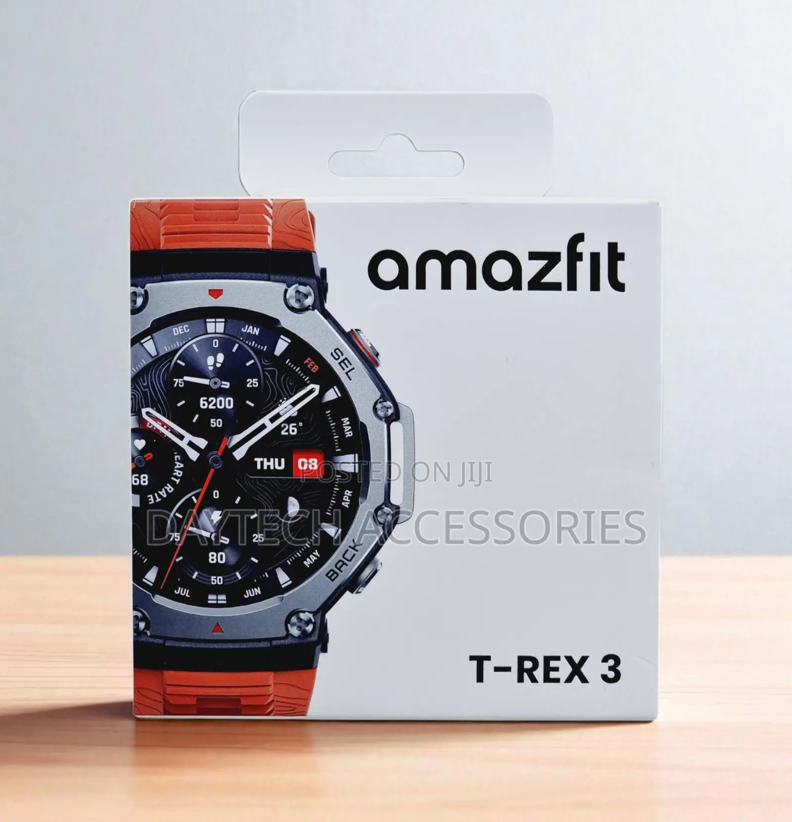 This Is a Amazfit T-Rex 3 Rugged Smartwatch in Haze Gray.
