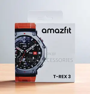 This Is a Amazfit T-Rex 3 Rugged Smartwatch in Haze Gray.