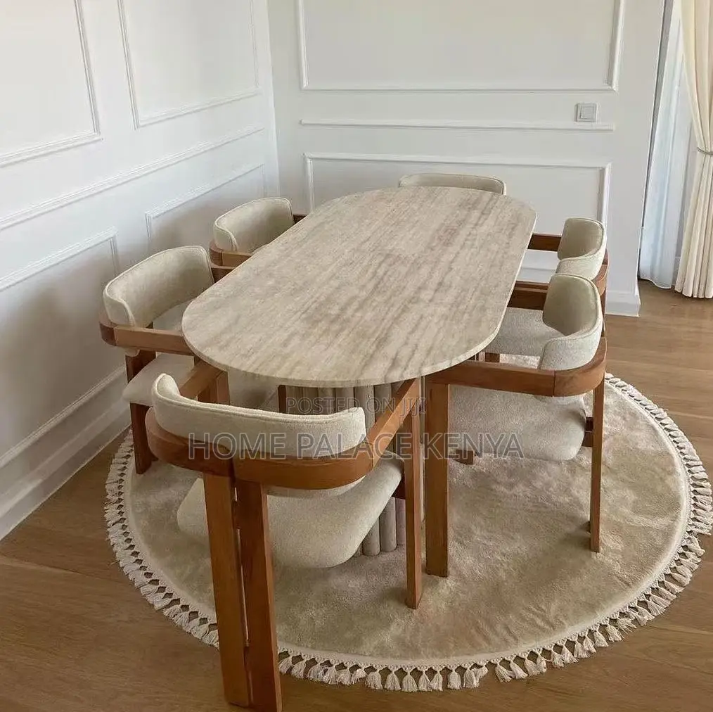 Dining Set: Curved Back Wooden Dining Chair and Table Set