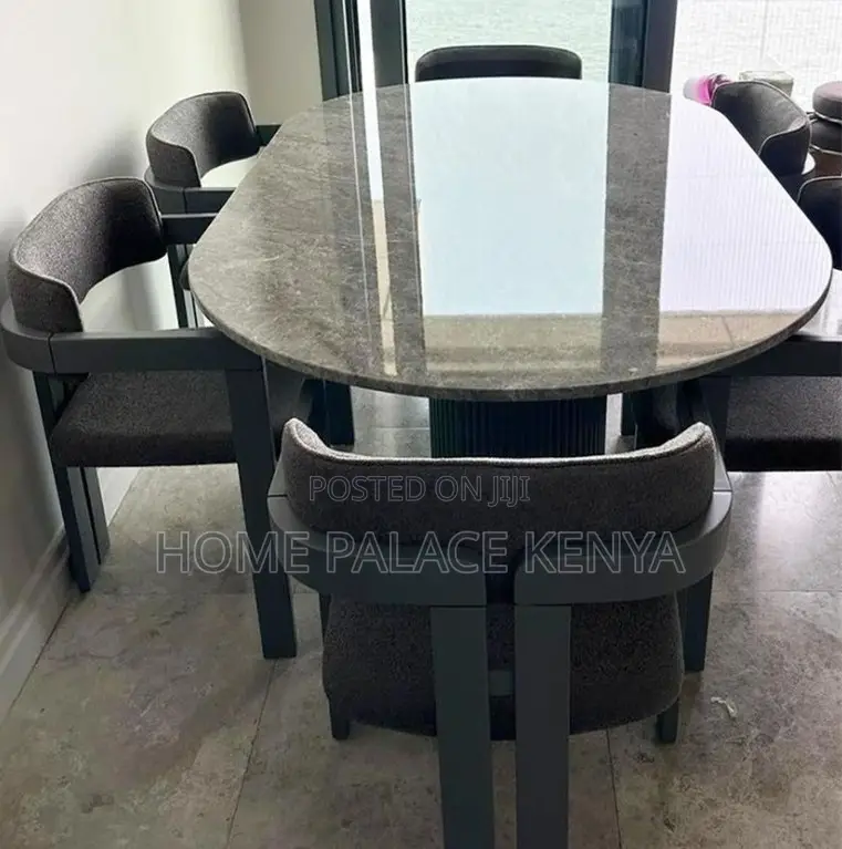 Dining Set: Curved Back Wooden Dining Chair and Table Set