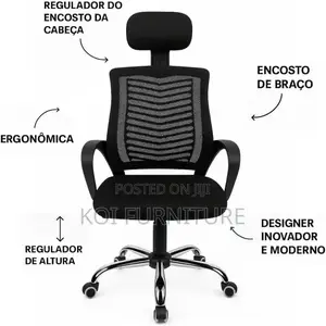 Office Chair : L12 High -Back Ergonomic Mesh Office Chair