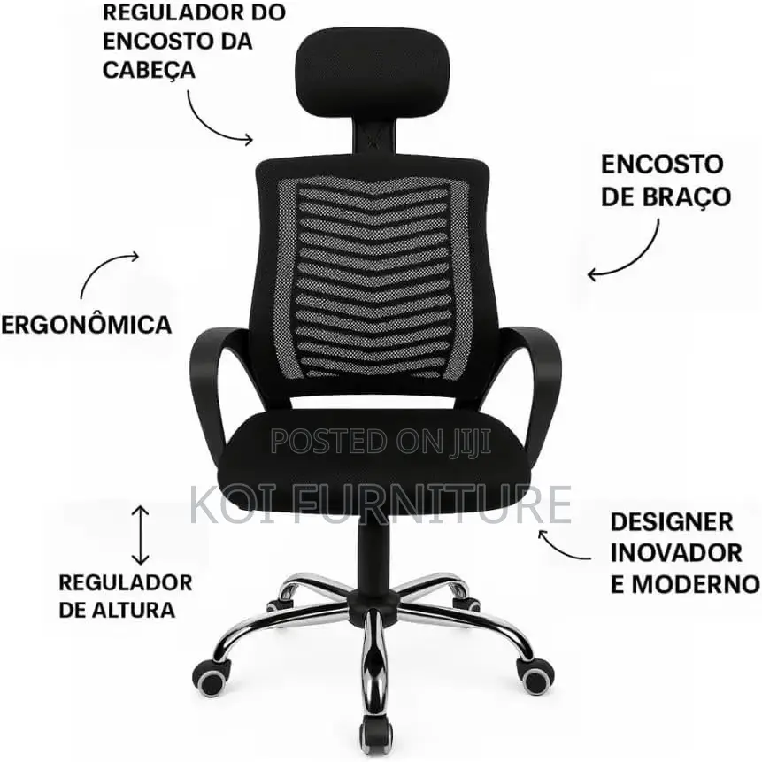 Office Chair : L12 High -Back Ergonomic Mesh Office Chair