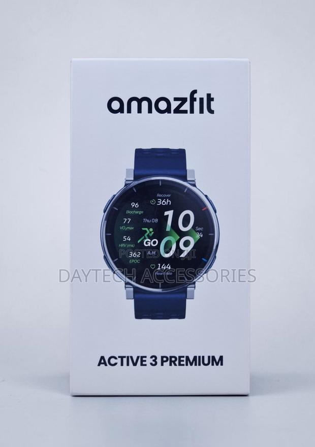 Amazfit Active 3 Premium Smartwatch in Black. - thumbnail 2