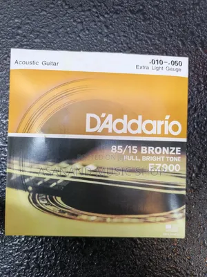 Brand New d'Addario Bronze Guitar Strings - Full, Bright Tone