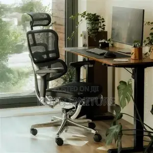 Office Chair : L19 Black High-Back Mesh Ergonomic Office Chair