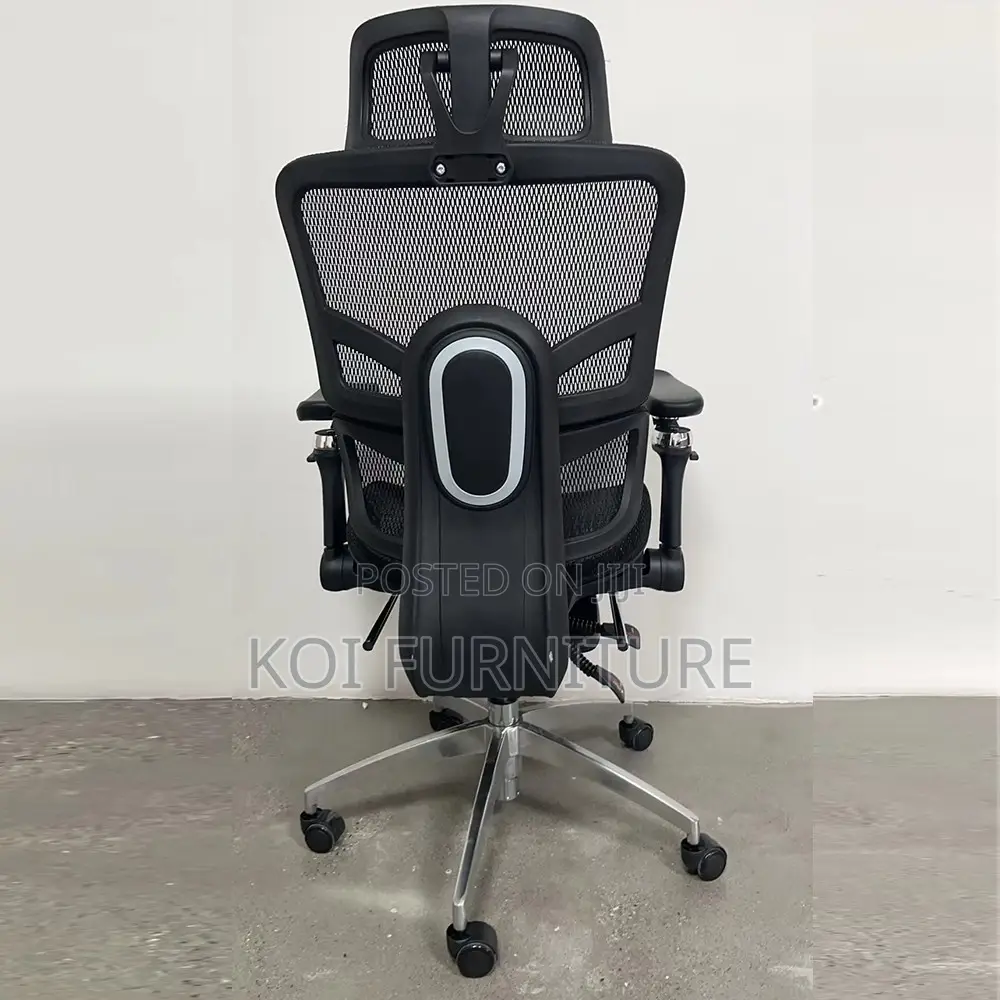 Office Chair : L19 Black High-Back Mesh Ergonomic Office Chair