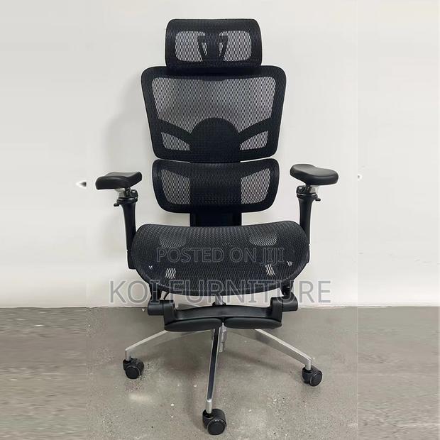 Office Chair : L19 Black High-Back Mesh Ergonomic Office Chair - thumbnail 11