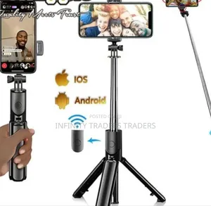 1.7m 3in1 Extendable Selfie Stick Tripod