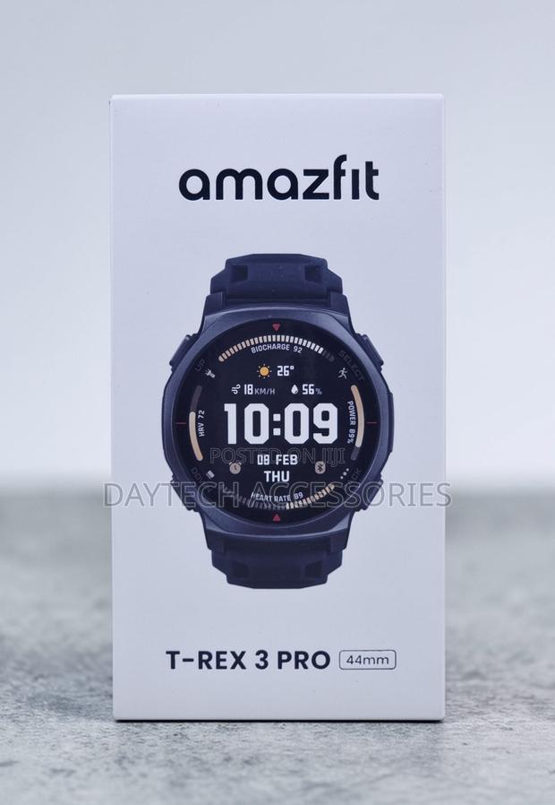 This Is an Amazfit T-Rex 3 Pro 44mm Rugged Outdoor Smartwatch.