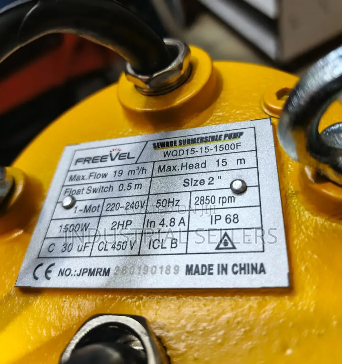 High Demand Sewage Pump 2hp 2"Outlet