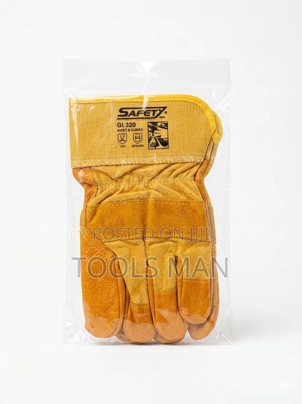 Heavy Duty Leather Safety Gloves Gl320 - Industrial Work Wear