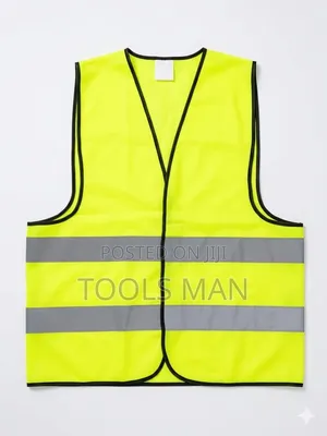 Reflector Vest High Visibility Safety Jacket - Neon Yellow.