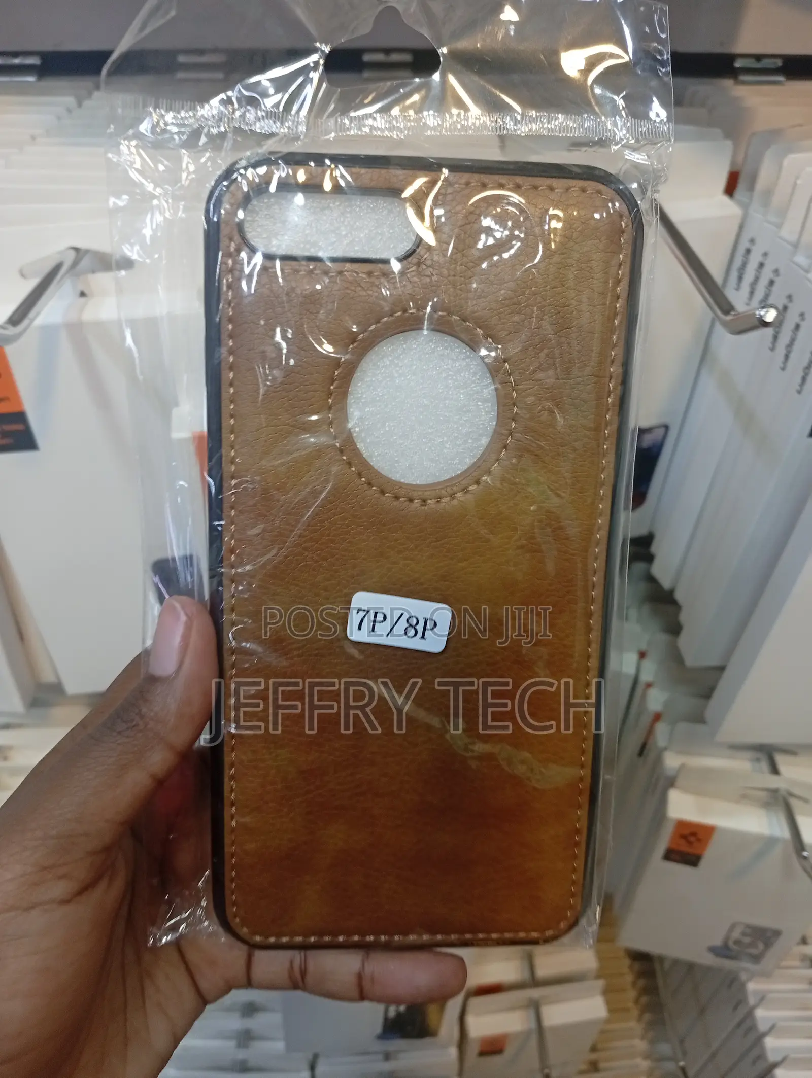 iPhone 7 Plus and 8 Plus Brown, Generic Pu Leather Phone Case