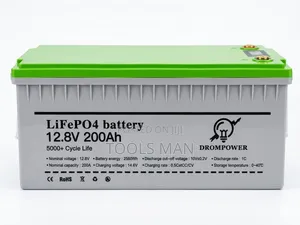 Drompower 12.8v 200ah Lifepo4 Lithium Solar Battery 5000+ Cycles.