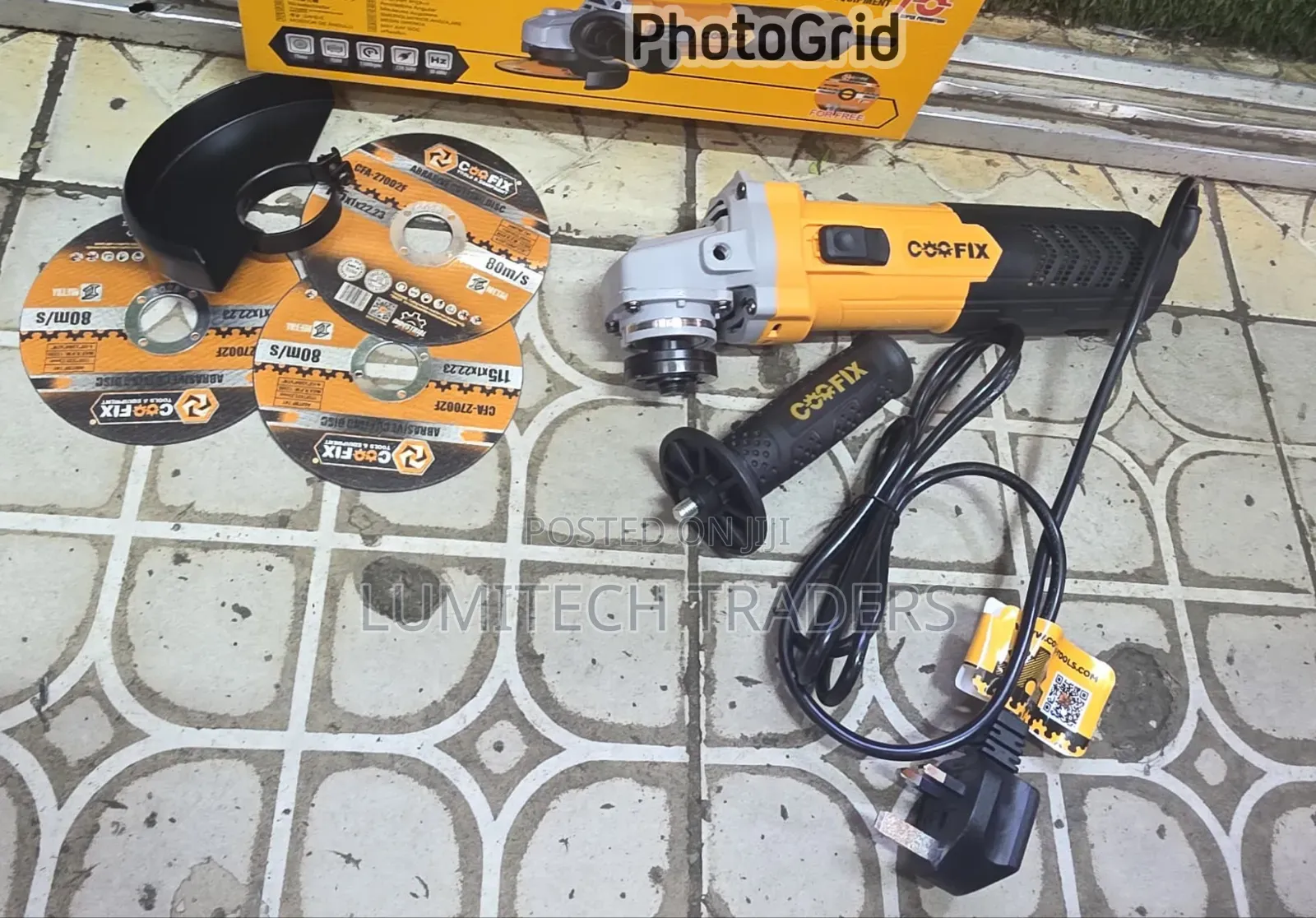 Coofix 4.5 Angle Grinder With Three Cutting Disc