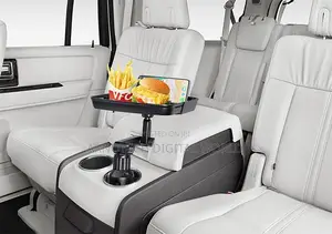 360° Rotating Car Cup Holder Tray Table With Phone Holder