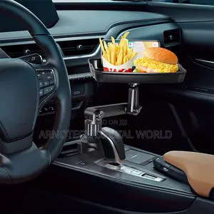 360° Rotating Car Cup Holder Tray Table With Phone Holder