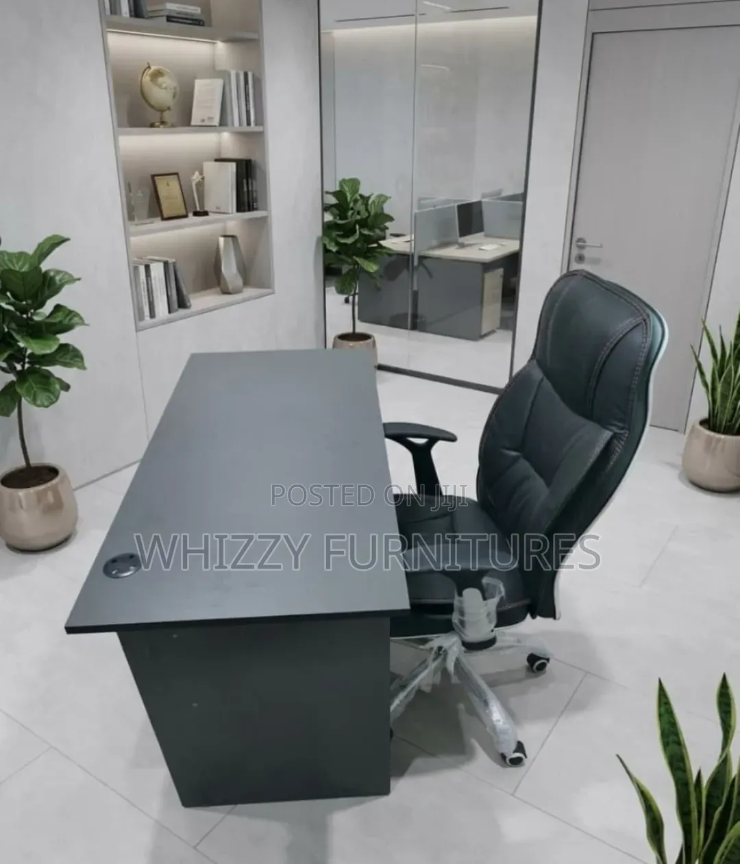 New Office Desk and Ergonomic Office Chair