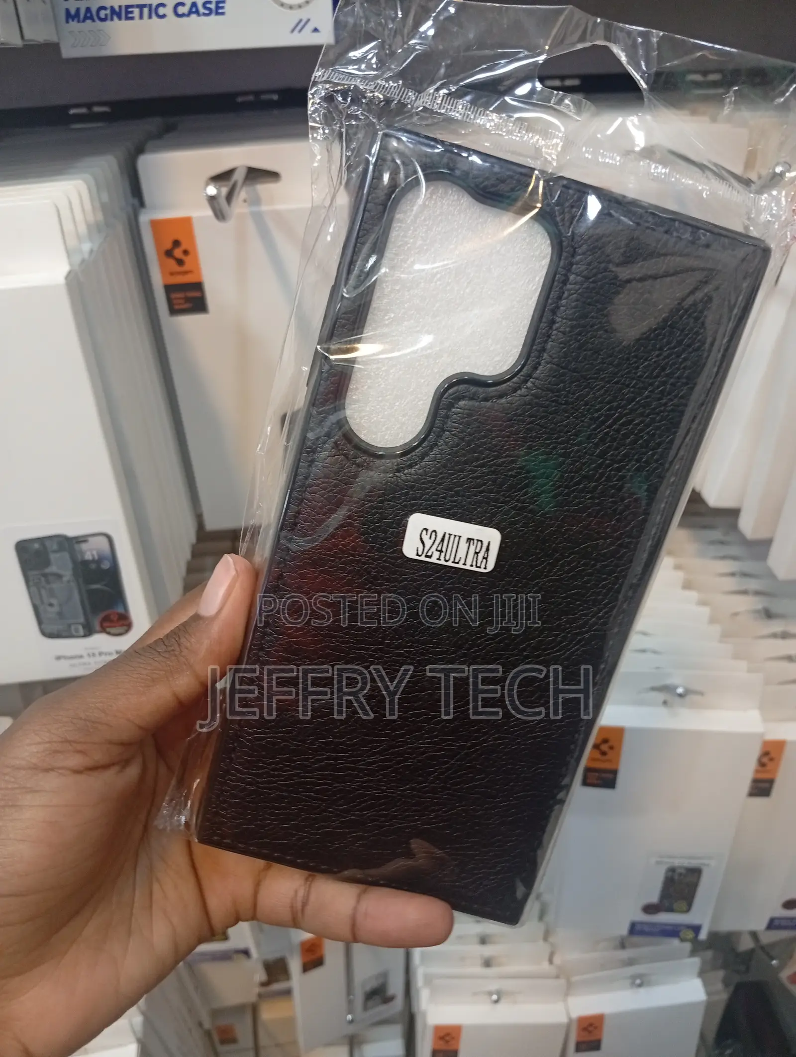 Samsung Galaxy S24 Ultra Premium Grainy Leather Case