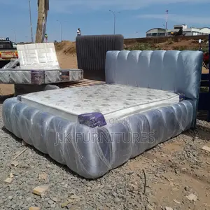 Grey Puffed Bed