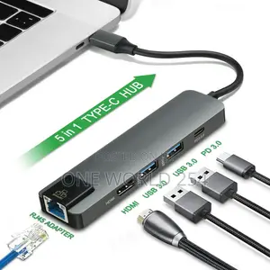 Type C to Hdmi 5 in 1 Hub