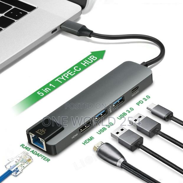 Type C to Hdmi 5 in 1 Hub - thumbnail 2