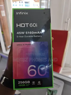 New Infinix Hot 60i 256 GB Black