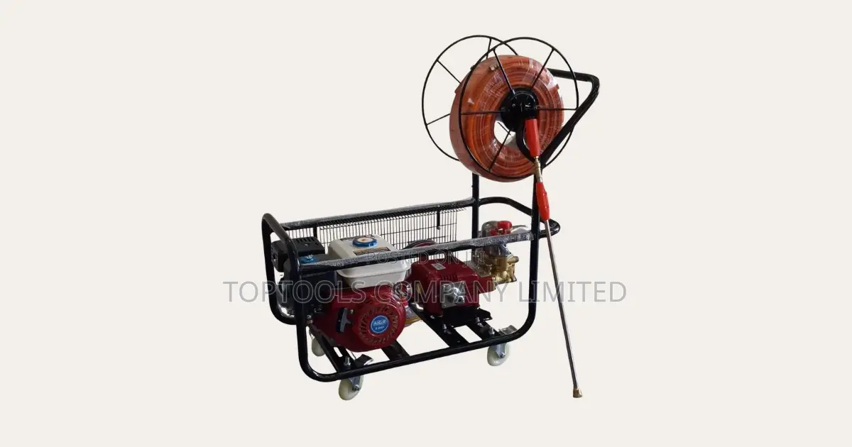 Ac840ps Aico Japan Trolley Sprayer Petrol 8hp Engine With Hose Reel