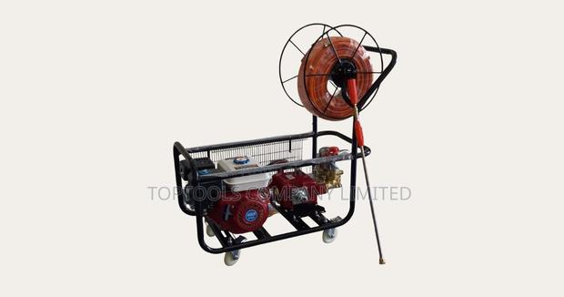 Ac840ps Aico Japan Trolley Sprayer Petrol 8hp Engine With Hose Reel