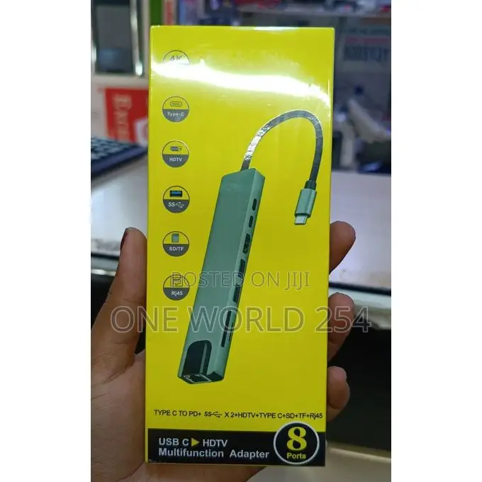 Type C to Hdmi 8-in-1 Hub