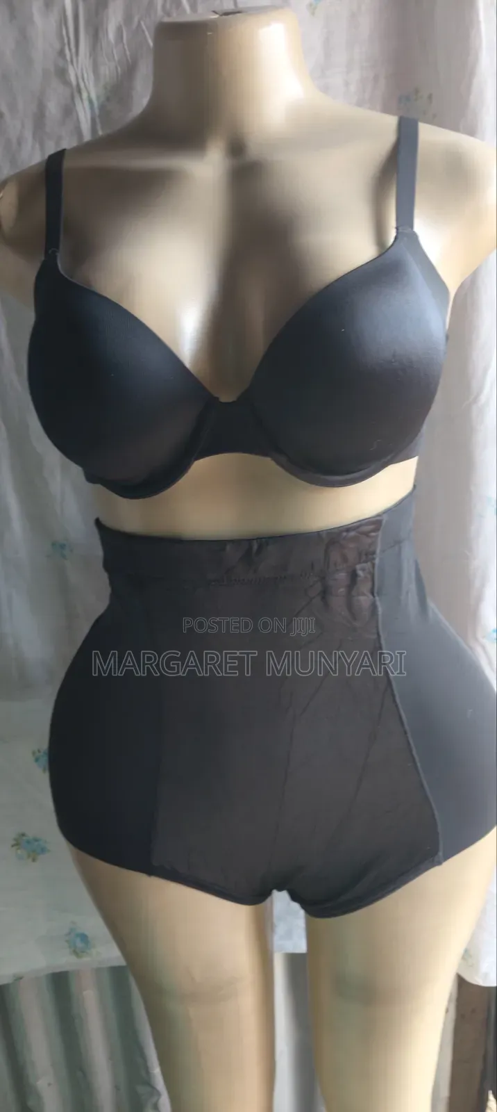 Black and Beige Pants Corset With Bra