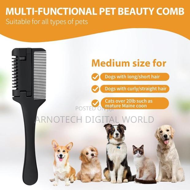 2-in-1 Pet Grooming Comb for Dogs and Cats
