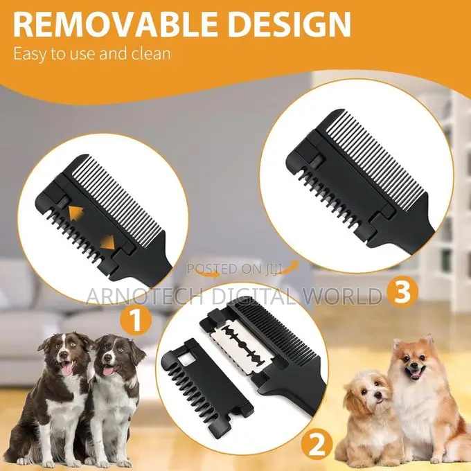 2-in-1 Pet Grooming Comb for Dogs and Cats