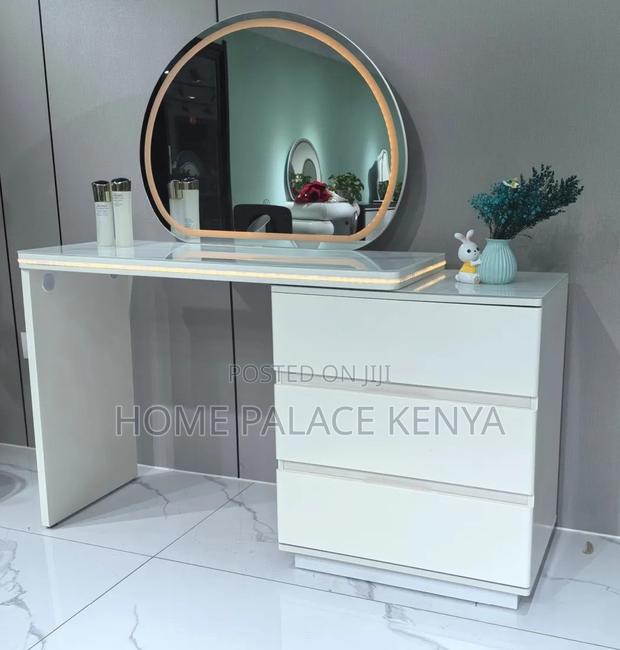 Vanity Table: Solid Wood MDF Led Makeup Dressing Table - thumbnail 14