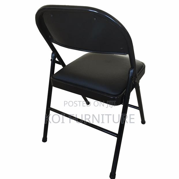 Office Chair : Padded Metal Office Folding Chair - thumbnail 3