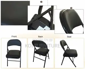 Office Chair : Padded Metal Office Folding Chair