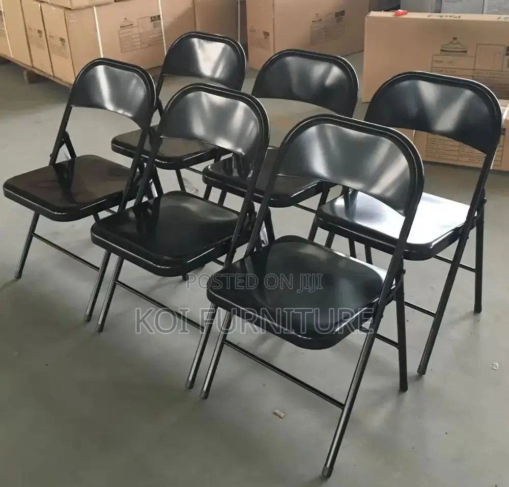 Office Chair : Padded Metal Office Folding Chair