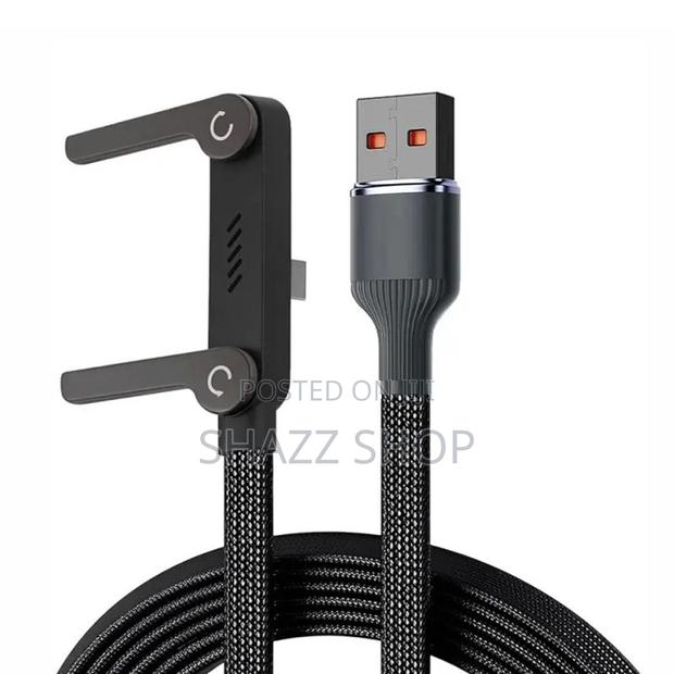 2-in-1 Invisible Holder Charger Cable