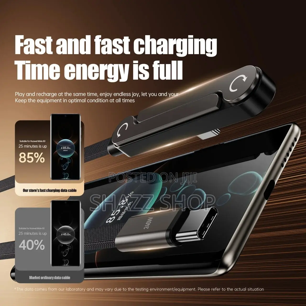 2-in-1 Invisible Holder Charger Cable